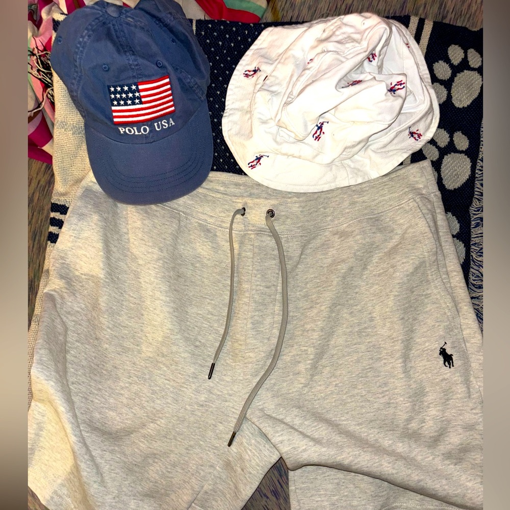 Polo bundle deal! Two hats and a pair of polo men’s shorts 🩳